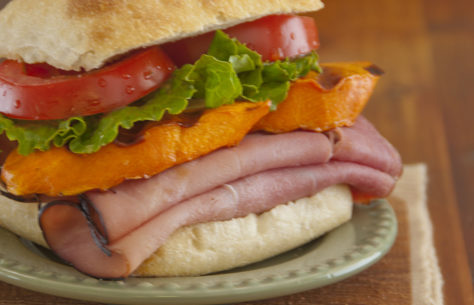 Bmcc Ham and yam sandwich